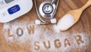 Low blood sugar written in sugar