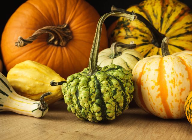 Different types of pumpkins