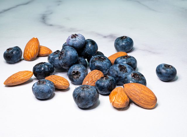 almonds and blueberries