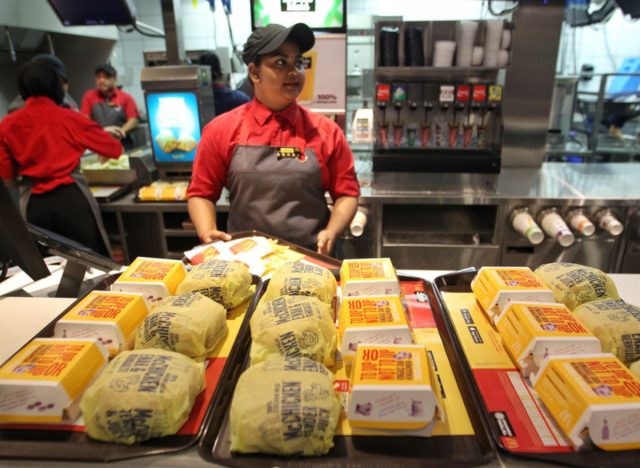 burgers and mcdonalds employee