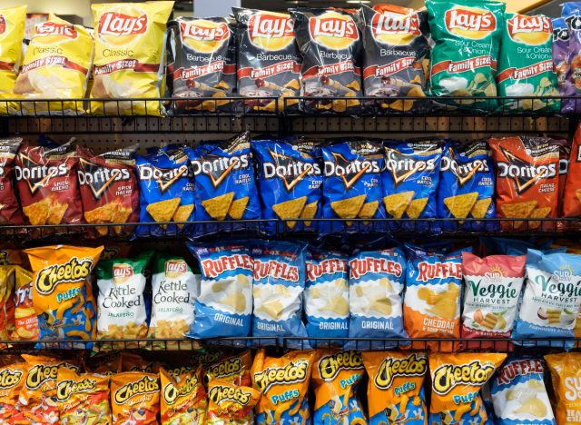 chip selection at grocery store