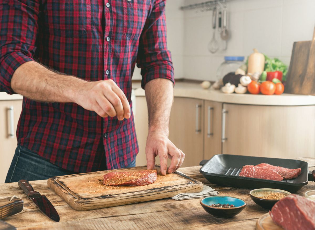 cooking steak