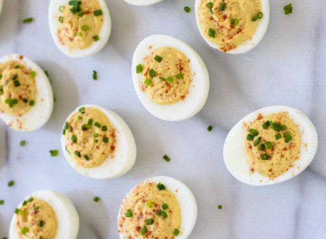 Curied Deviled Eggs