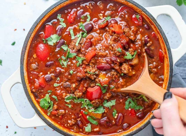 easy homemade beef chili