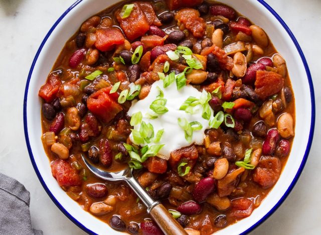 easy three bean chili