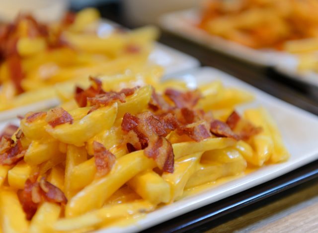 fries with cheese and bacon