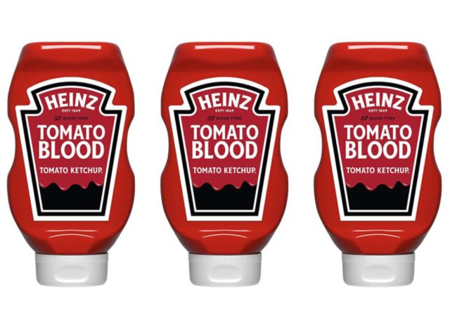 heinz tomato blood ketchup