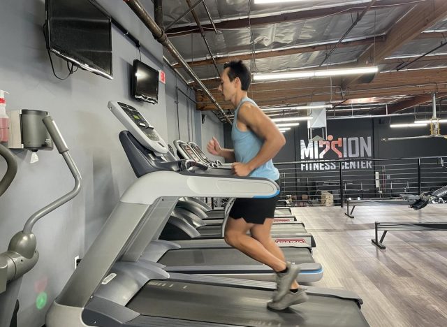 incline treadmill run