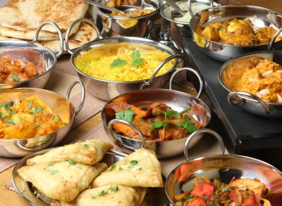 indian food selection