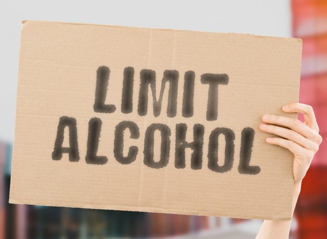limit alcohol sign