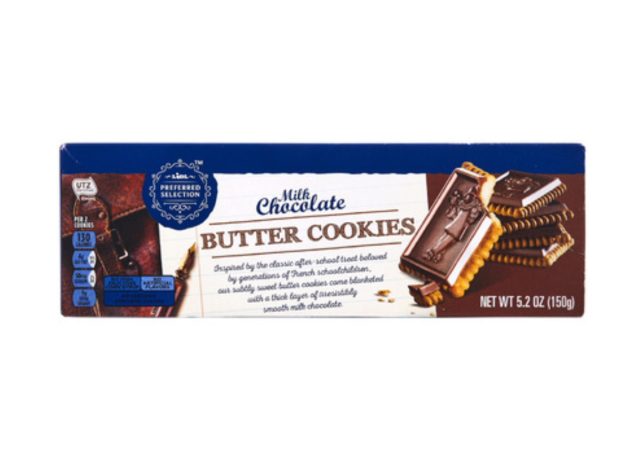 preferred selection milk chocolate butter cookies