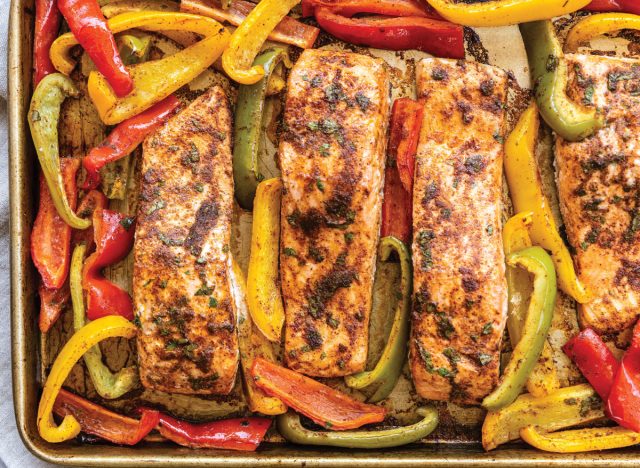 sheet pan chili lime salmon