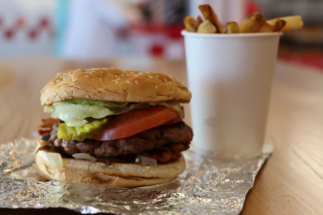 Five Guys burger and French fries