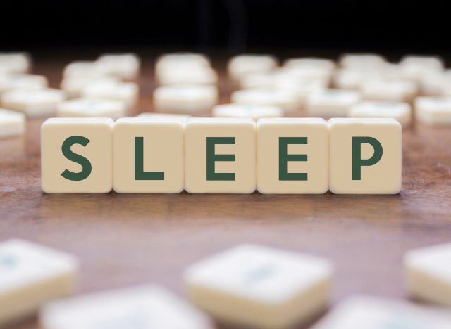 sleep scrabble pieces