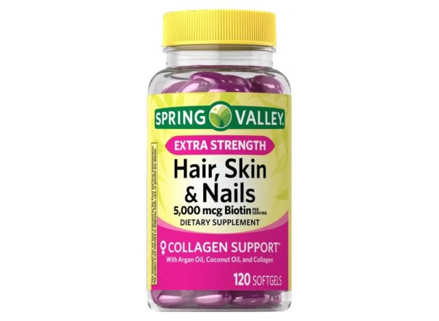 spring valley extra strength hair, skin & nails dietary supplement