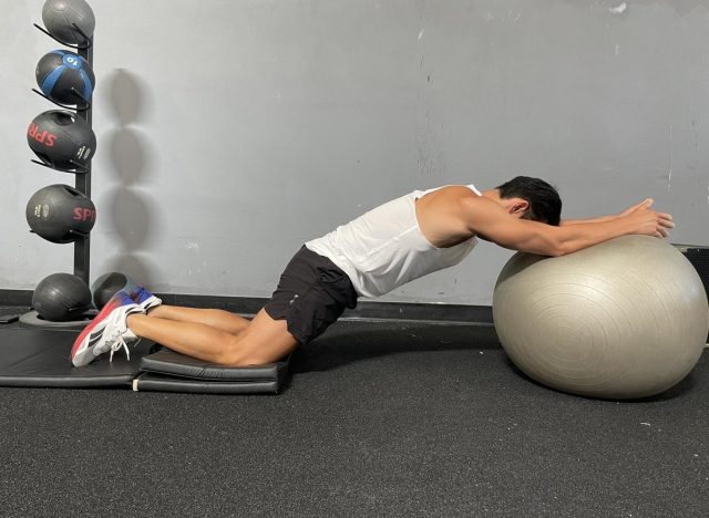 stability ball rollout exercises to build stronger exercises in your 60s