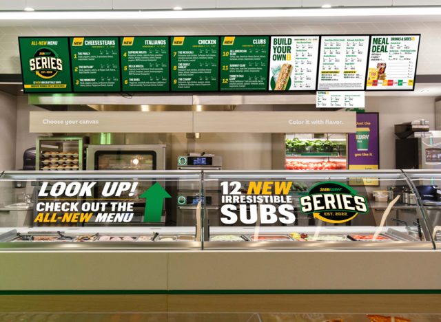 subway series menu board