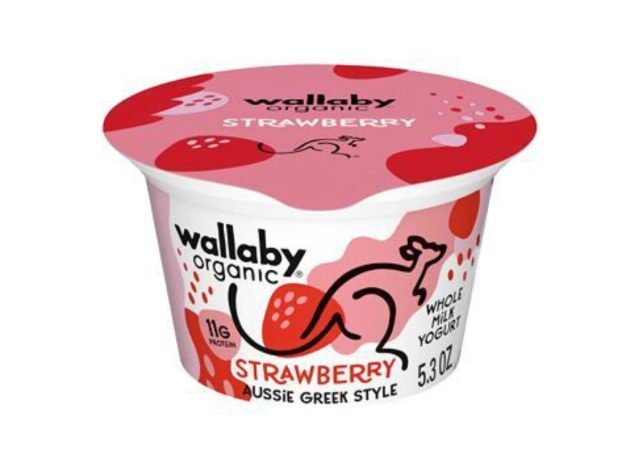 wallaby organic aussie strawberry greek style yogurt
