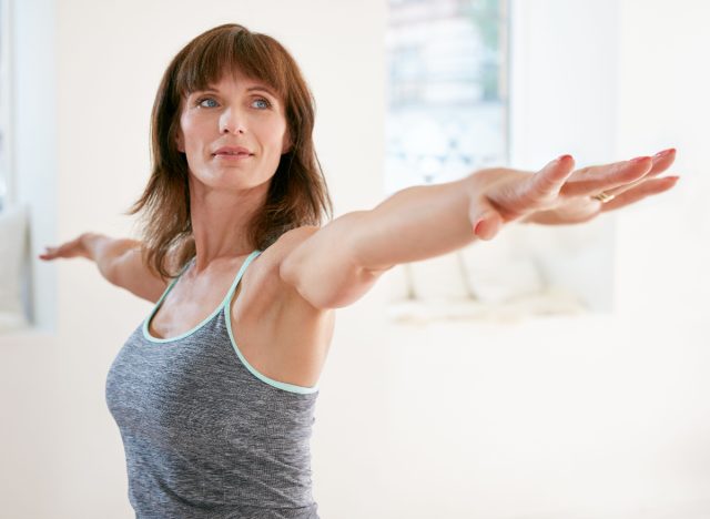 woman posture training for a smaller waist at 50