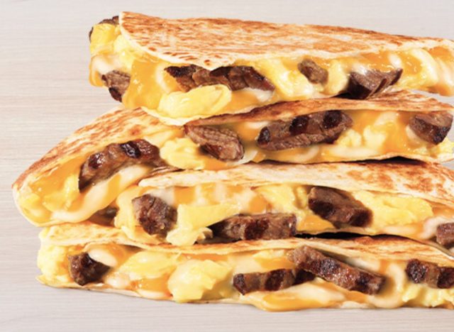 Breakfast quesadilla steak