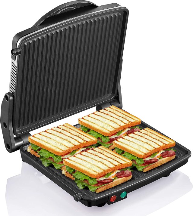 Panini Press Grill, Yabano Gourmet Sandwich Maker