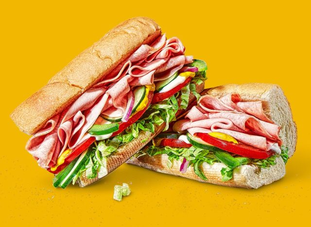 Subway Turkey and Ham Sandwich Meal