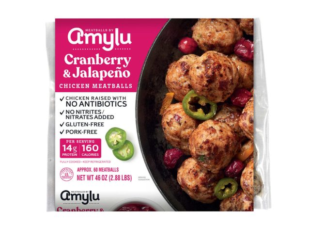 amylu cranberry jalapeño chicken meatballs
