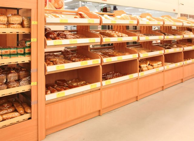 bakery section at grocery store