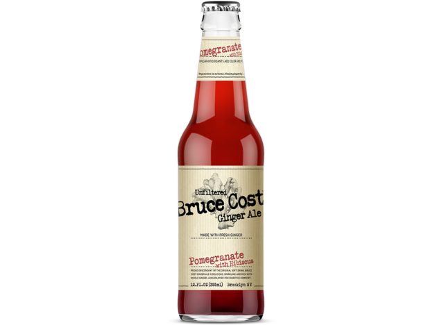 bruce cost unfiltered pomegranate with hibiscus ginger ale
