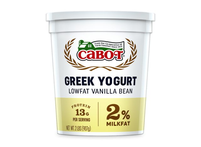 cabot lowfat vanilla bean greek yogurt