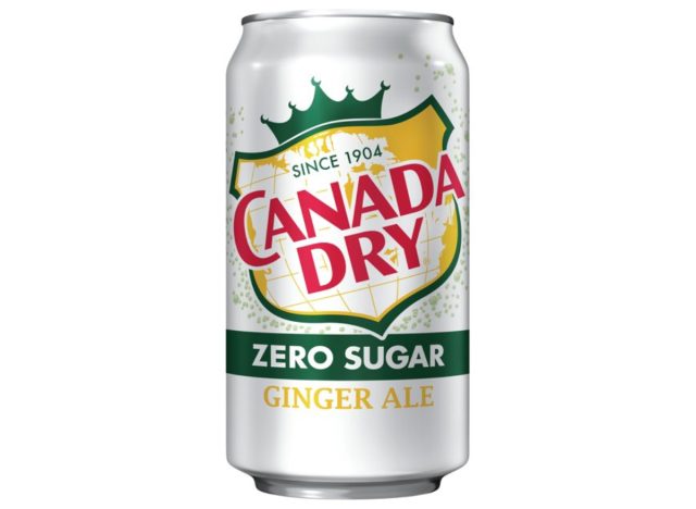 canada dry zero sugar ginger ale