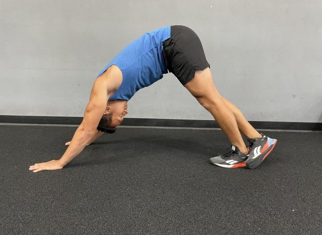 downward dog calf stretcg