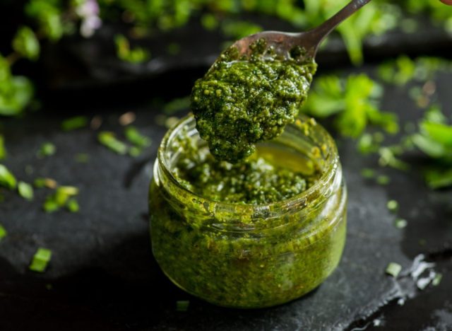 jar of pesto