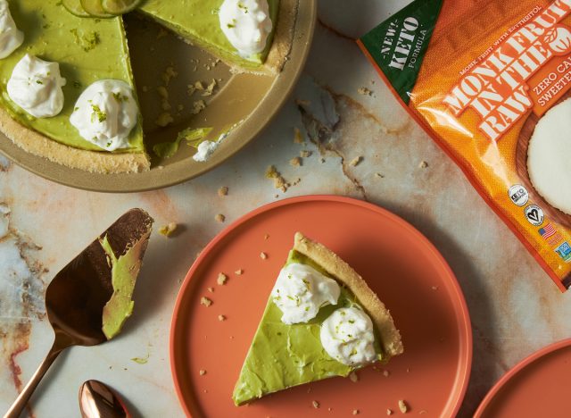keto key lime pie in the raw monk fruit