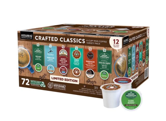 keurig prepared classic coffee pack with k-cup pod