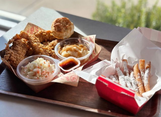 kfc funnel cake fries and meal