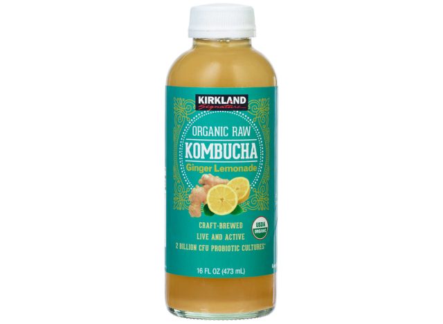 kirkland signature organic raw kombucha ginger lemonade