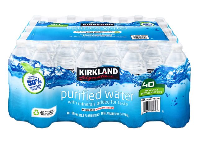 kirkland signature water bottles