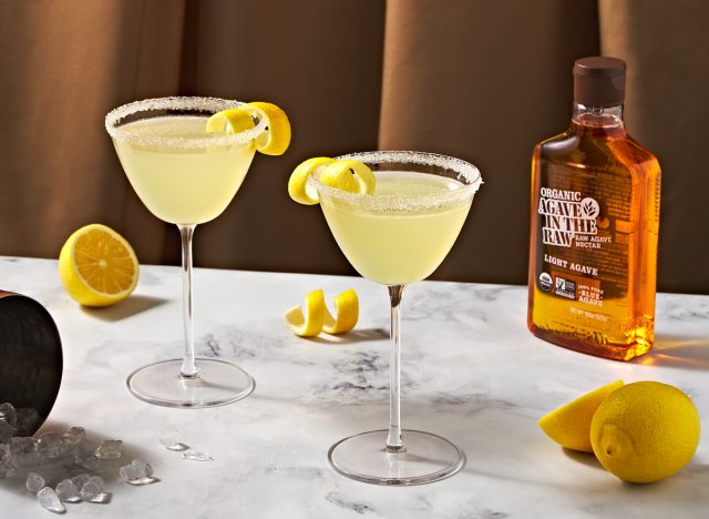 light agave lemon drop cocktail