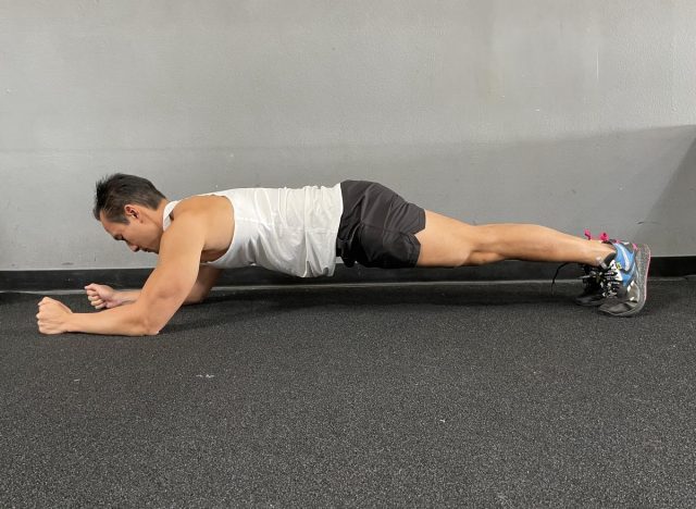 long bar exercises to lose five inches of belly fat