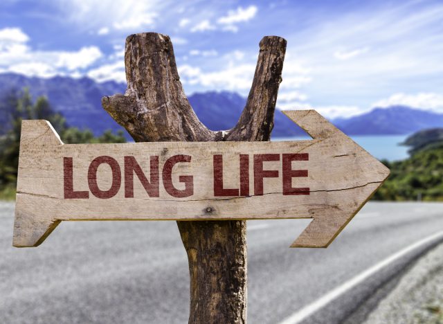 long life sign, longevity concept, secrets to live to 100