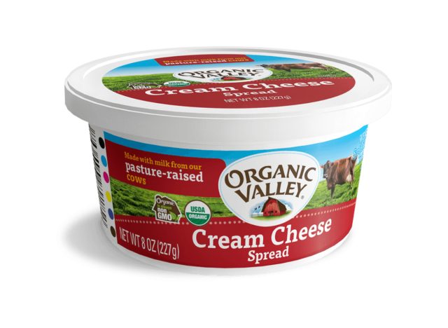 organic valley cream cheese spread