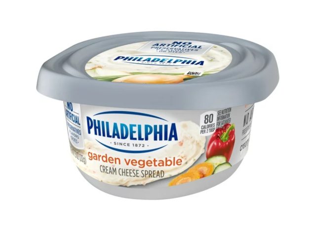 philadelphia garden vegetable cream cheese spread