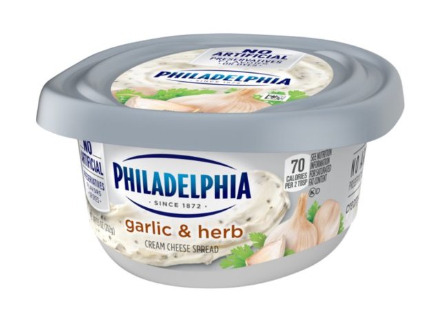 philadelphia garlic & herb cream cheese spread