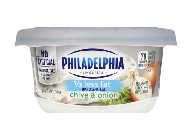 philadelphia reduced fat chive & onion cream cheese spread