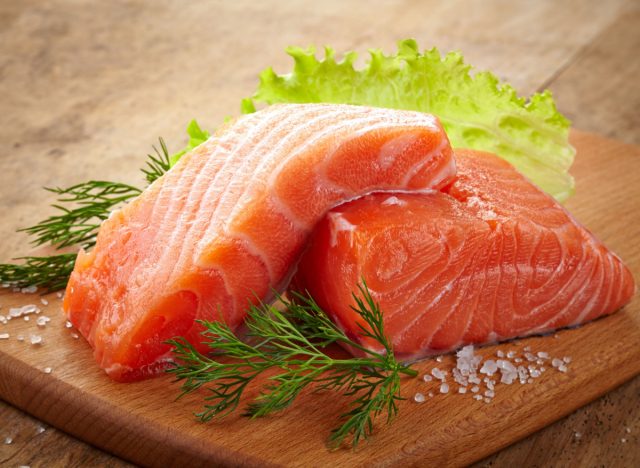 raw salmon