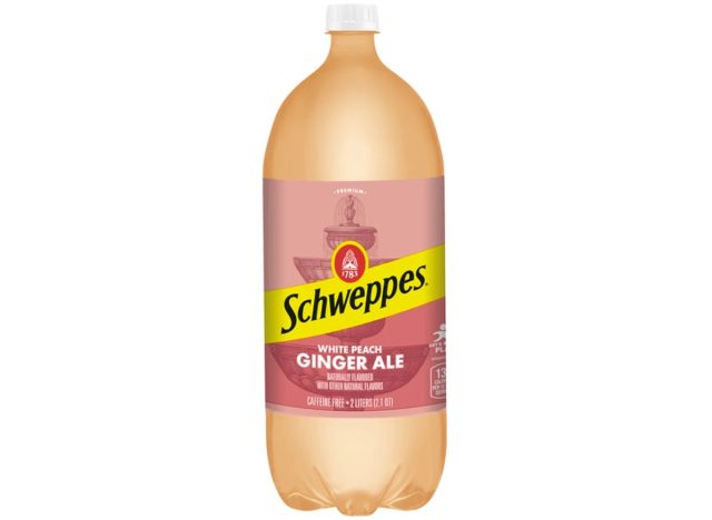 schweppes white peach ginger ale