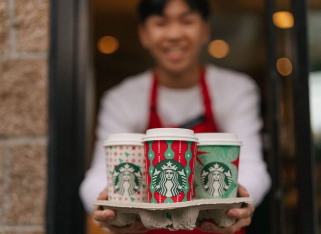 Starbucks employee holiday cup.