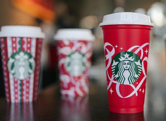 starbucks reusable red cups 2021