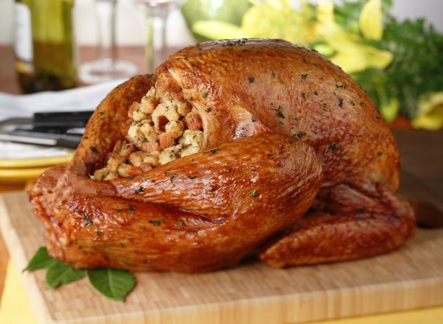 stuff thanksgiving turkey cavity